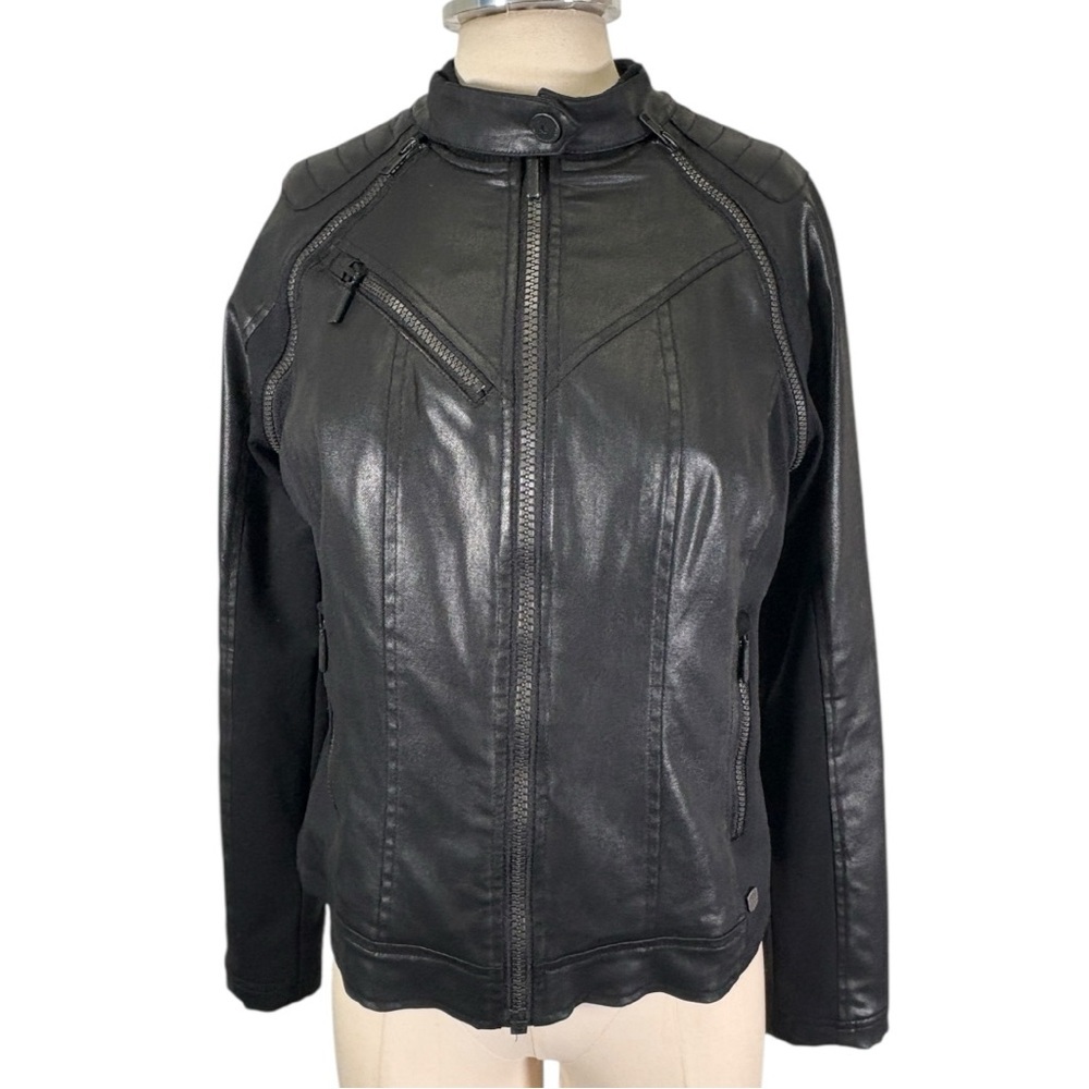 Harley Davidson Leather Moto Biker Jacket Size Medium